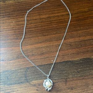 Elegant Silver Pearl Necklace